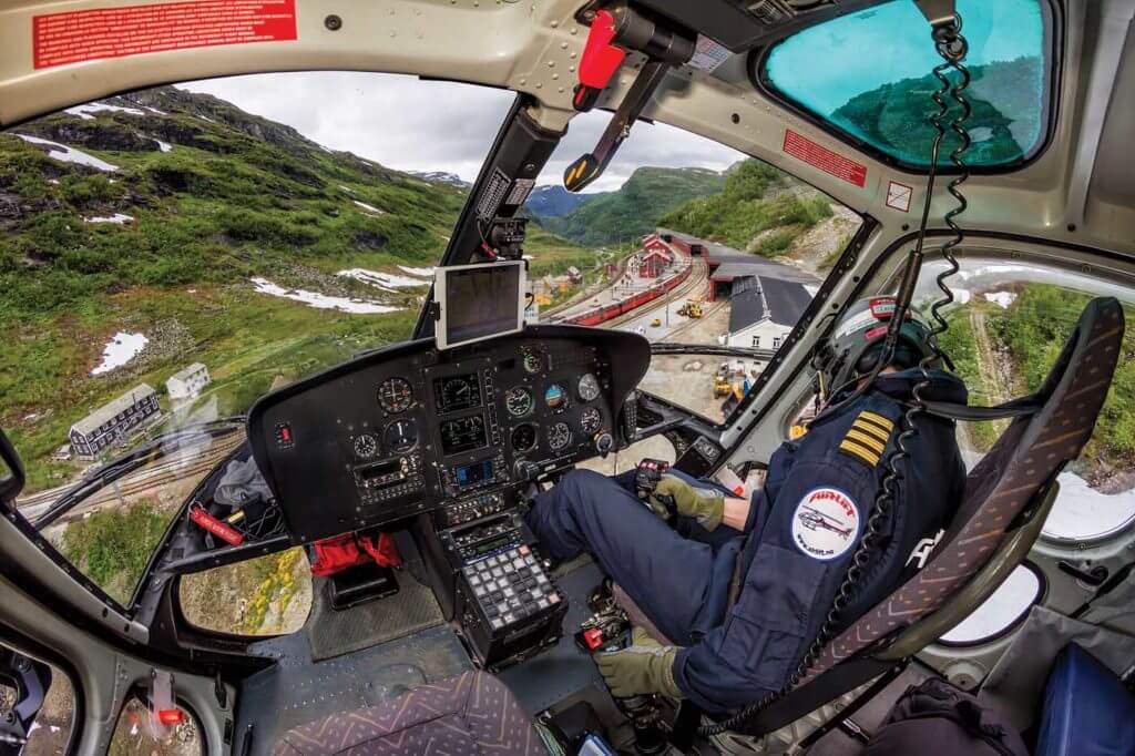 New pilots are generally promoted from within the company, having previously served as a loadmaster. It can take years before they begin the company's pilot training process. Tom Andreas Østrem Photo